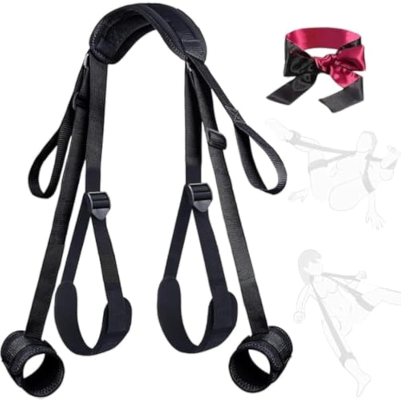 Bed Restraints & Sex Straps Neck To Wrist Thigh & Ankle Kits