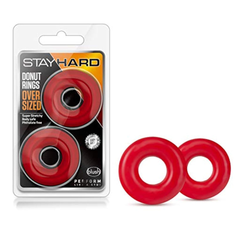 Stay Hard Oversized Donut Cock Rings - Soft, Stretchy Penis Ring For Men - Boost Stamina, Last Longer, Bigger Erections - Supports Ed - Male Performance Enhancer Adult Sex Toys