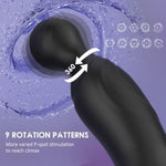 Rotating Prostate Massager With Vibrating Cock Ring, Anal Dildo Vibrators Remote Control Butt Plug With 9 Rotating & Vibrating Modes Male Sex Toys For Men Couples Play