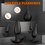 Anal Plug Vibrating Butt Plug - 5Pcs Anal Toys With 10 Vibration Modes, Anal Training Kit Prostate Massager, Remote Control Plugs Dildo Vibrator Adult Sex Toys For Men Women Couples Pleasure