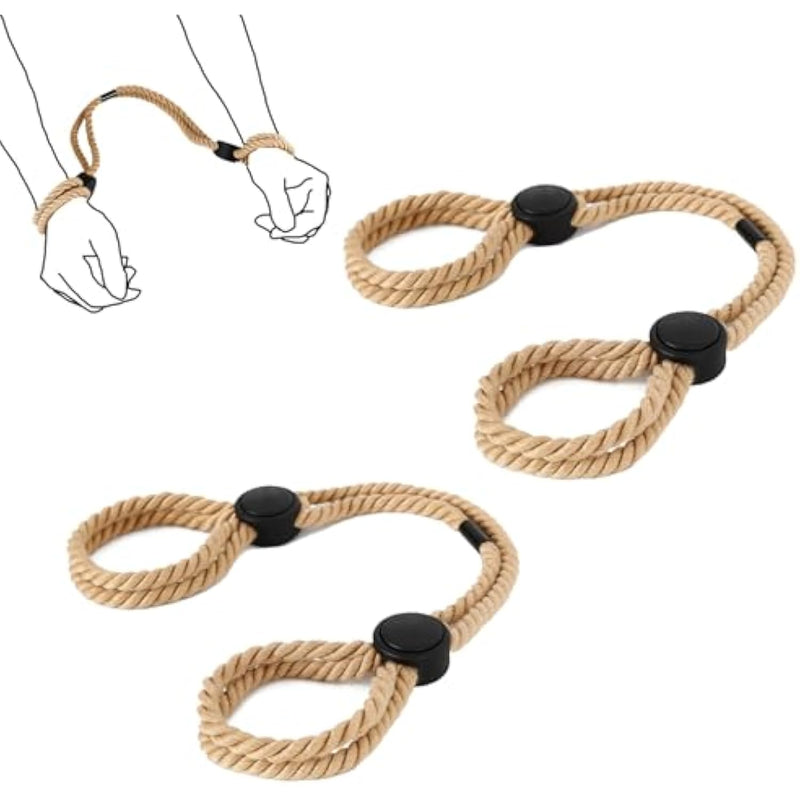 Bdsm Sex Restraints Adjustable Bondage Rope,Rope Handcuffs Bracelets,Adult Restraint Sex Rope Bdsm Rope Cotton Ropes (Khaki-2)