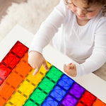 Magnetic Tiles, 64Pcs Magnet Building Toys, Magnetic Building Set, Stacking Blocks, Perfect Stem Toys Gift For Kids Boys And Girls