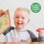 Dinosaur Magic Water Painting Set, Mess-Free Reusable Art Cards for Kids Ages 1+