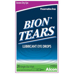 Tears Lubricant Eye Drops By Alcon, 28 Single-Use Vials