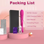 Thrusting Dildo Vibrator Adult Toys For Women- 3 In 1 Rabbit Vibrators Dildos With 5 Thrusting, 10 Vibration Modes, G Spot Vibrator Female Sex Toys Adult Toy For Womens Or Couples Sex Toys