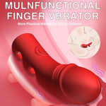 Female Finger Vibrator,Adult Sex Toys Nipple Clitoris Stimulator,Sex Toy With 10 Vibration Modes And Heat Function Clitoris G-Spot Nipple,Strong Vibration Mini Women Pleasure Vibrator