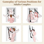 Door Sex Swing Bdsm Bondage Restraints Sex Slings Sex Toys Leg Spreader With Adjustable Straps Adult Sex Games For Couples Women Men