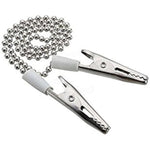 4Pcs Adjustable Metal Neck Strap Napkin Clip Lanyard Neck Strap Baby Elderly Adult Towel Apron Bib Clip