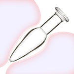Glass Anal Plugs,4.84 In Crystal Mushroom Butt Plugs Prostate Massage Sex Toys For Women Men