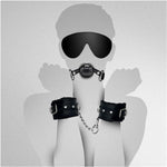 Bliissbound Bondage For Sex 10 Pcs Bdsm Leather Bondage Sets Restraint Kits For Women And Couples (Red)