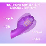 Finger Vibrator Adult Sex Toy With 5 Vibrations, Vibrator Finger To Stimulate Clit G-Spot Nipple Anus, Vibrating Finger For Love Partners