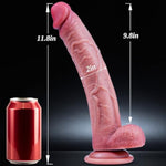 12 Inch Soft Silicone Extra Long Dildo With Balls, 10 Inch Extra Large Xxl Thick Anal Dildo With Strong Suction Cup, Realistic Big Giant G Spot Stimulator Penis Adult Sex Toys For Gay Lesbian Couples