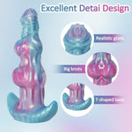 9.8in Huge Anal Plug, Silicone Fantasy Dildo with Flared T-Base,Huge Knot Butt Plug Anal Dildo Adult Sex Toy for Men Women Gay Couple