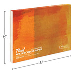 6 x 8 Inch Watercolor Paper Block, 15 Sheets, 140 lb 300 GSM Cold Press