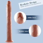 16.5 Inch Super Long Realistic Dildo + 3" Diameter Huge Thick Dildo