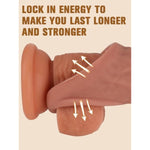 Penis Sleeve, Silicone Cock Sleeve Extension Sheath Penis Ring With Ball Stretcher For Enlarge Thicken, Realistic Dildo Penis Sleeve, Adult Male Sex Toys For Men Couple