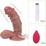 7.68" Curved Silicone Squirting Monster Dildo With Suction Cup,Animal Soft Fake Penis Hands Free Play, Adult Toys For Women Men Gay Couples