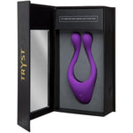 Doc Johnson TRYST - Multi Erogenous Zone Silicone Vibrator and C-Ring - Focused Stimulation For Both Partners - Synergistic Vibrations - Purple