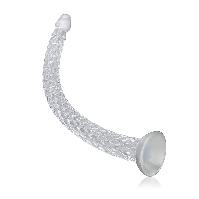 Transparent Tpe Ultra Long Anal Plug Vaginal G-Spot Massager Prostate Stimulation Adult Sex Toy Anus Sex Dilator Butt Plug For Men Women Couple Advanced Player Dildo (16 In) (S)