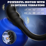 Triple Stimulation Male Sex Toy with Remote Control Prostate Massager and Vibrating Cock Ring