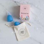Reusable Menstrual Cup, Medical Grade Silicone Period Cup for Women & Beginners, Eco-Friendly Feminine Hygiene, Leak-Free Comfort for Up to 12 Hours (Small & Large) (Orange, Large)