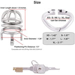 Medical Grade 304 Stainless Steel Ergonomic Design Chastity Device Easy To Wear Male Sm Penis Exercise Sex Toys K740 (40Mm/S Size)