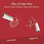 Women's Clitoral Suction Stimulator with 9 Modes and Discreet Lipstick Design