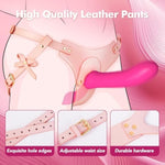 Strap-On Vibrating Dildo Sex Toys - Wearable Harness Strap-On Dildo With 10 Powerful Vibration & G Spot Clitoral Stimulation | Adult Toy & Games For Female Couple And Lesbian Pleasure | Remote Control