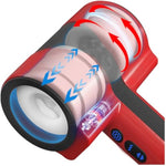 Male Masturbator Adult Sex Toys For Men - Dual-Sleeve Automatic Thrusting Rotating Vibrating Blowjob Sex Machine Oral Sex Toy Stroker Penis Vibrator, Mens Masturbators Cup Pocket Pussy For Men