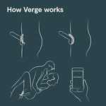 Verge Vibrating Cock Ring App Controlled & Pjur Aqua Water Based Personal Lubricant 3.4 Fl Oz - Male Sex Toys Bundle