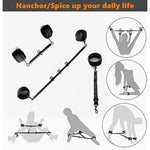 Spreader Bar Sex Toys Furniture Bdsm Bondage Collar Restraints With Handcuffs Ankle Cuffs For Couples Expandable 23-36Inch