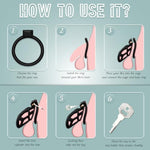 Male Chastity Cage, Lightweight Cock Cage Device, Large Chastity Device With 3 Sizes Rings, Penis Training And Abstinence Bdsm Sex Toys For Men?S?