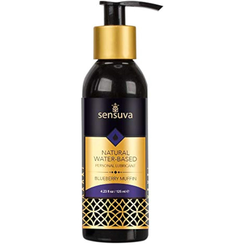 Natural Water-Based Personal Lubricant | Blueberry Muffin | 4 Fl.Oz.