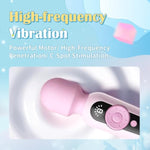 Huge Vibrator Magic Wand Massager Lcd Display Pink Whale Waterproof Clitoral Stimulator Vibrators For Women With 56 Pleasure Modes Female Wand Vibrator Adult Sex Toys