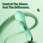 Inflatable Dildo Rabbit Vibrator – Dual Motor G-Spot And Clitoral Stimulator For Women Rechargeable Air-Pump Sex Toy For Solo Use & Female Pleasure