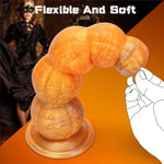 Fantasy Monster Dildo, Anal Dildos Anal Beads For Men, 7.87 Inch Silicone Knot Dildo With Suction Cup, Realistic Dildos For Women, Soft Fat Ribbed G Spot Prostate Fake Penis, Adult Sex Toys