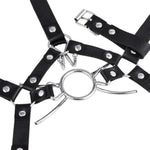 Metal Spider Ring Gag Y-Shape Restraint Head Harness Nose Hook Flirting Mouth Spreader Sex Toys For Couple For Couples Adult Games Unisex Sex Products