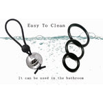 Metal Heavy Weight Hanger Stretcher Penis Extender Device Silicone Stacker Ball Ring Penis Rings Set,Penis Physical Exercise Tools Long Lasting Stronger Strechy Adult Sex Toys Game For Men Or Couples