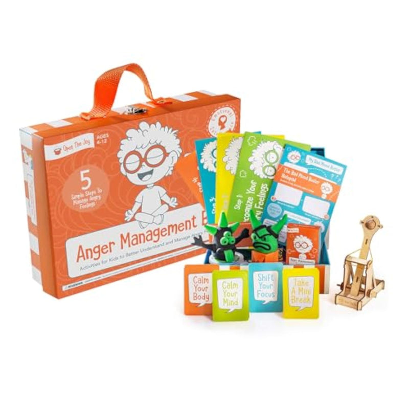 Anger Management Box for Kids, Emotional Regulation & Calming Activity Kit