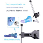 Sex Machine Attachments, Silicone Fantasy Series Dildos Attachments For Ukulele Sex Machine With Ezfunlok Connector