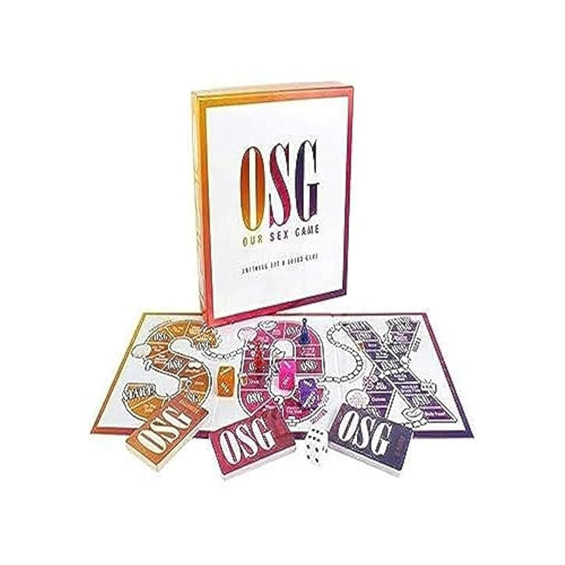 Osg Our Sex Game. Adult Card Game For Couples With Intimate And Seductive Scenarios And Actions. Gender Neutral Board Game For You And Your Partner, White