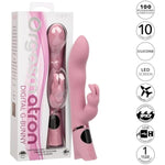Orgasmatron Digital G-Bunny Rechargeable Silicone Waterproof G Spot Rabbit Vibrator Pink - Se-4389-15-3