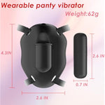 Wearable Panty Vibrator, Soft Butterfly Vibrator Female Vibrating Mini Clitoral Panties With Dual Clit Vagina Pleasure 12 Vibration Modes Rechargeable Clitoral Vibrators Adult Sex Toys For Women