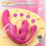 Vibrating Strapless Strap On Dildo Sex Toys - Triple Headed Strapon Vibrator With 10 Vibration G-Spot For Lesbians, Anal Plug Enhance Pleasure With Remote Control Adult Toy & Game