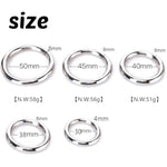 Stainless Steel Penis Cock Rings Metal Ring Penis Loop Metal Delay Ring Stronger Erection Enhancer Sexual Toy For Male(40Mm)