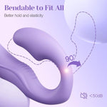 Strapless Strap-On Dildo Female Sex Toys, Velvety-Soft Double-Ended Anal Dildos, 10 Vibrations, Remote Control, Wearable G-Spot Vibrator Adult Toys For Women Lesbians & Couples