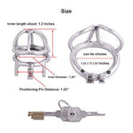 Male Chastity Cage Medical Grade 304 Stainless Steel Ergonomic Design Mens Sexual Health Sm Penis Exercise Sex Toys B140 (1.57 Inch / 40Mm)