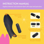 Finger Vibrator For Women - Powerful Vibration For Couple Play Or Solo Use - Portable And Versatile Vibrating Fun For Couples - Quality Rubber Material - Black - 4X1 Inch