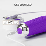 Clitioral Vibrator Wand Massager,Large Female Clit Sexual Stimulation Device With 20 Vibrations & 8 Speeds,Rechargeable Personal Vibrating Handheld Massager Cordless Women Sex Toys For Couple,Purple