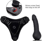 Strap On Harness Dildo 5.5" Sex Toy Adjustable Waist for Couples Female Masturbation Adult Toys